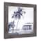 Coastal Beach Van Wall Print in Western Gray Frame